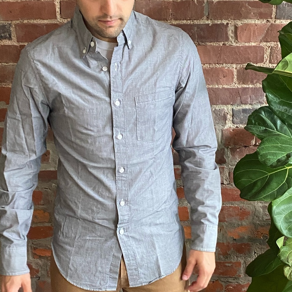 J. Crew Grey button down